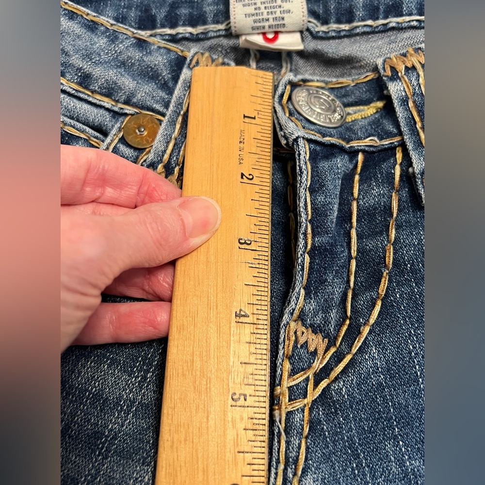 Vintage Y2K True Religion Joey Super T Low Rise Flare Women’s Jeans Size 27 - Picture 10 of 14